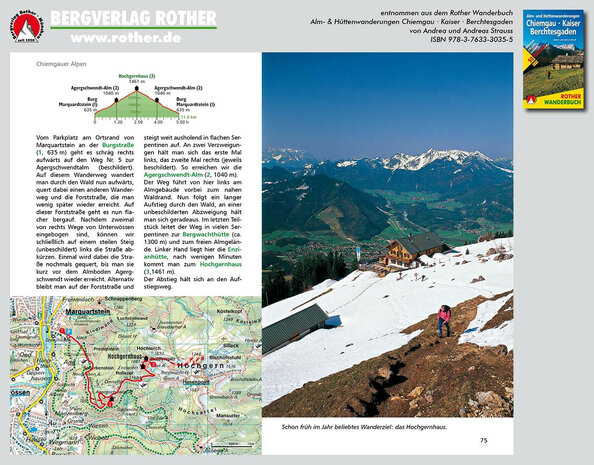 Rother - Alm- und Hüttenwanderungen Chiemgau - Kaiser - Berchtesgaden wandelboek