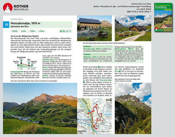Rother - Alp- und Hüttenwanderungen Vorarlberg