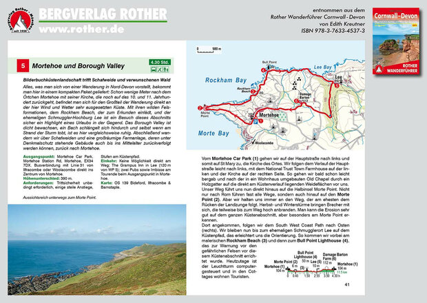 Rother - Cornwall - Devon wandelgids