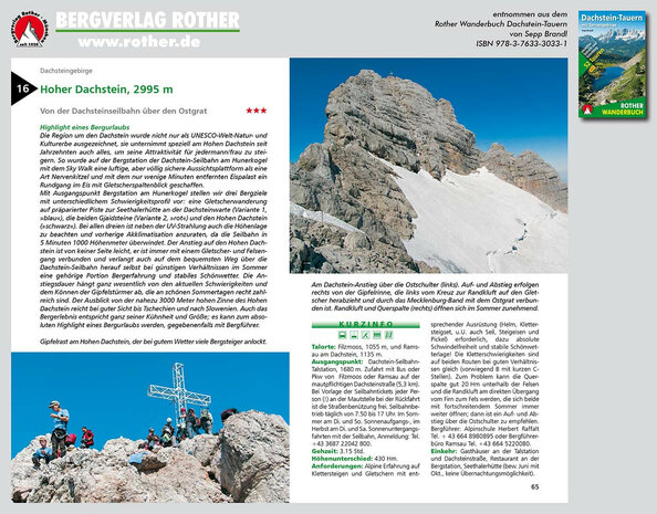 Rother - Dachstein-Tauern wandelboek