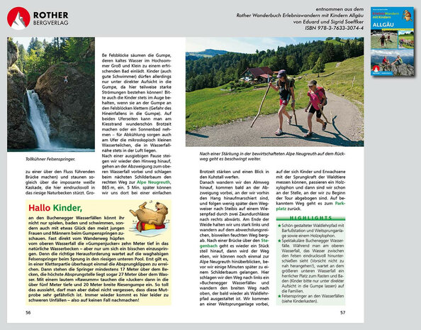 Rother - Erlebniswandern mit Kindern Allgäu wandelboek