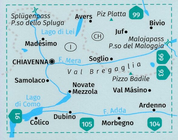 Kompass - WK 92 Chiavenna - Val Bregaglia