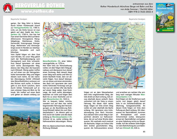 Rother - Münchener Berge mit Bahn und Bus wandelboek