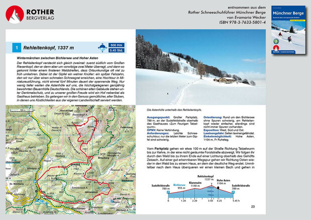 Rother - Schneeschuhführer Münchner Berge