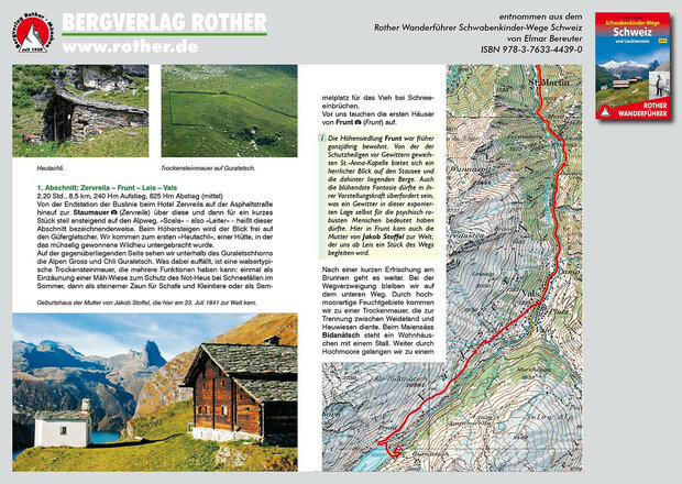 Rother - Schwabenkinder-Wege Schweiz und Liechtenstein wandelgids