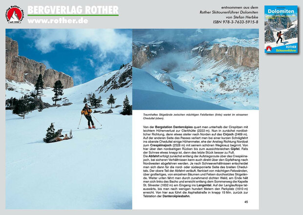 Rother - Skitourenführer Dolomiten