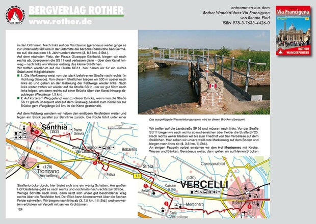 Rother - Via Francigena wandelgids