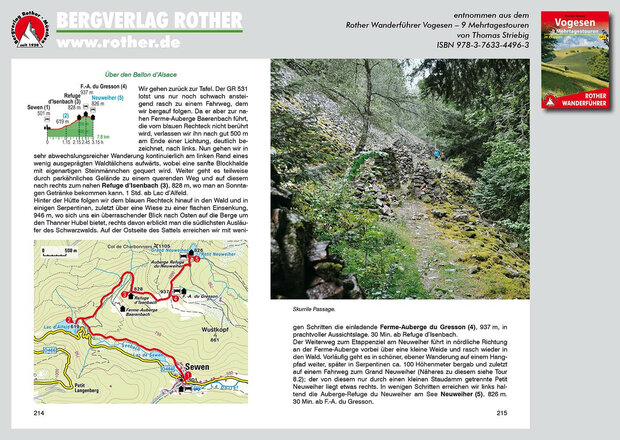 Rother - Vogesen - 9 Mehrtagestouren