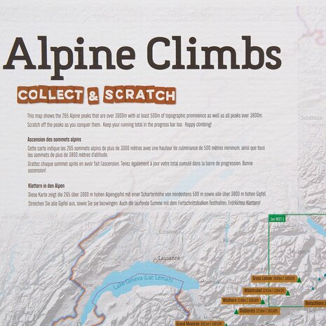 Maps International - Alpine Climbs Collect & Scratch