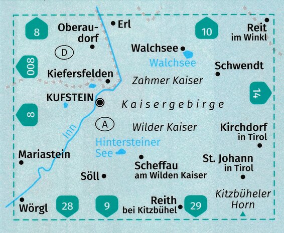 Kompass - WK 09 Kufstein - Walchsee - St. Johann in Tirol