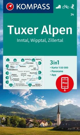 Kompass - WK 34 - Tuxer Alpen