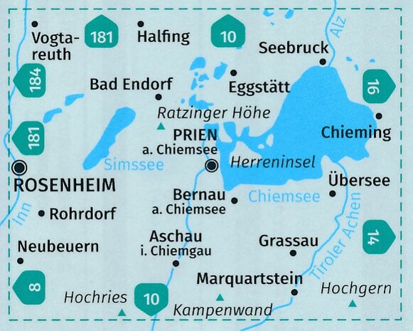 Kompass - WK 792 Chiemsee - Simssee