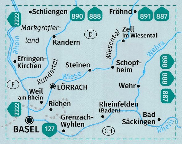 Kompass - WK 897 Wiesental - Kandertal - Südliches Markgräfler Land