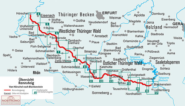 Kompass - WK 2508 Der Rennsteig Hörschel-Blankenstein