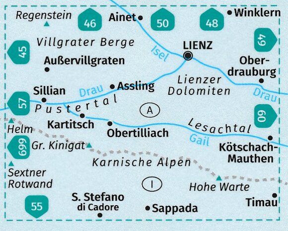 Kompass - WK 47 Lienzer Dolomiten - Lesachtal