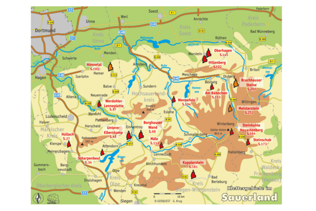 Geoquest - Kletterführer Sauerland - Land der tausend Berge