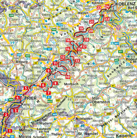 Rother - Moselsteig wandelgids