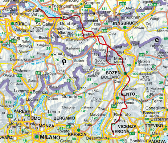 Rother - Fernwanderweg E5 wandelgids