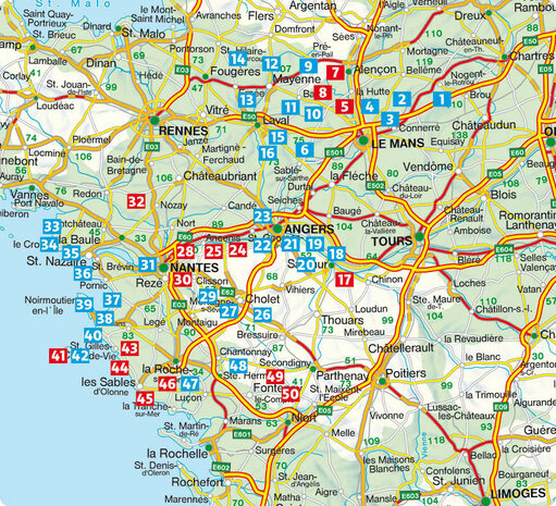 Rother - Loiretal - Atlantikküste wandelgids