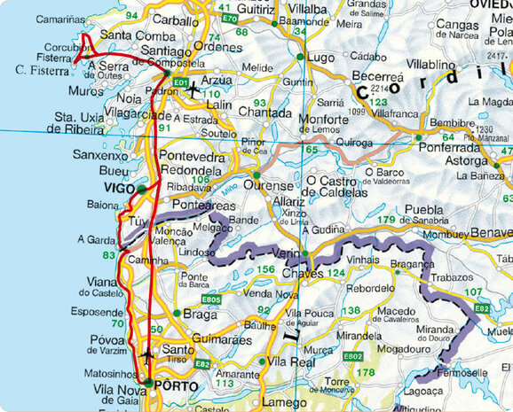 Rother - Jakobsweg - Camino Portugues wandelgids