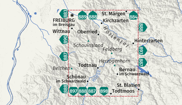 Kompass - WK 891 Feldberg - Todtnau