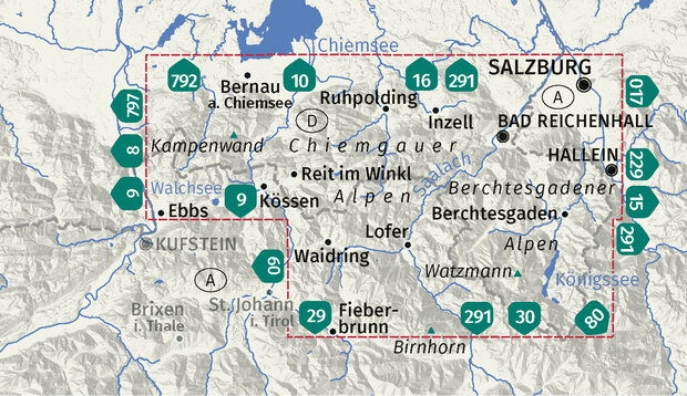 Kompass - WK 795 Berchtesgadener und Chiemgauer Alpen
