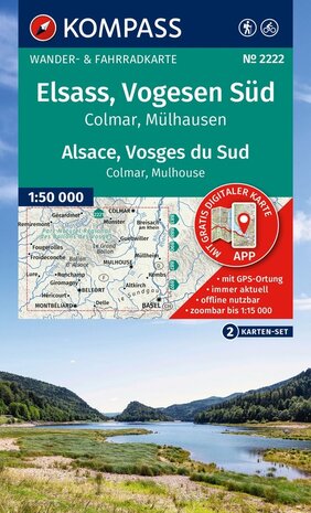 Kompass - WK 2222 Elsass - Vogesen Süd