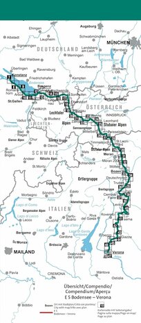 Kompass - WK 2222 2558 Europäischer Fernwanderweg E5