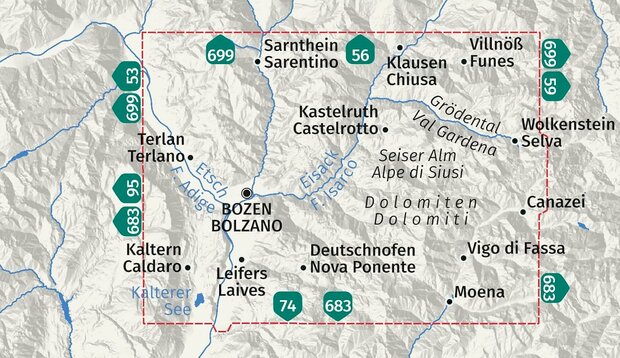 Kompass - WK 54 Bozen / Bolzano