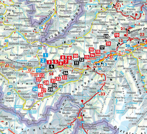 Rother - Lechtaler Höhenweg und Verwall-Runde wandelgids