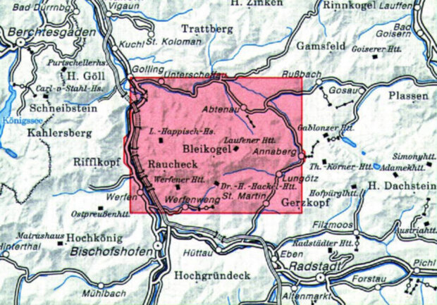 OeAV - Alpenvereinskarte 13 Tennengebirge (Weg)