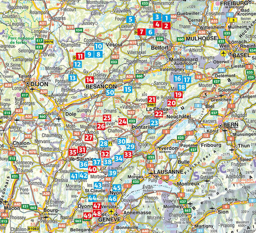 Rother - Französischer Jura wandelgids