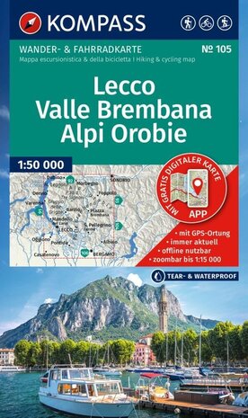 Kompass - WK 105 Lecco - Valle Brembana