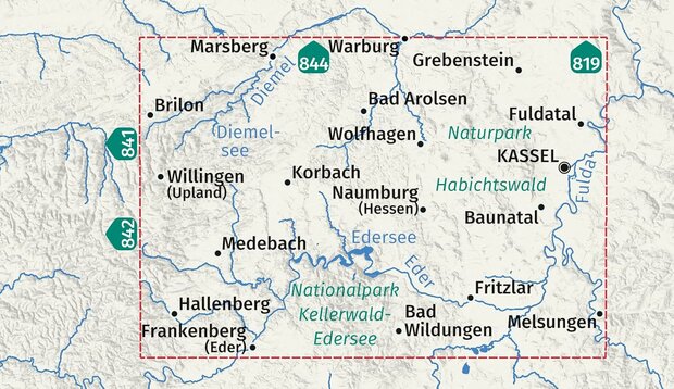 Kompass - WK 845 Nationalpark Kellerwald-Edersee
