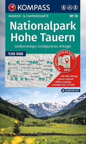 Kompass - WK 50 Nationalpark Hohe Tauern (set 3 kaarten)