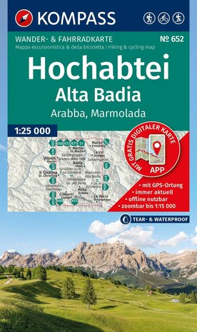 Kompass - WK 652 Hochabtei - Alta Badia
