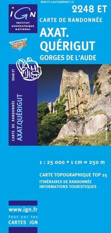 IGN - 2248ET Axat - Quérigut - Gorges de l'Aude