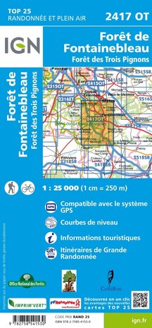 IGN - 2417OT Forêt de Fontainebleau