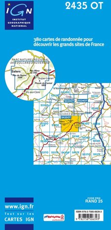 IGN - 2435OT Monts du Cantal