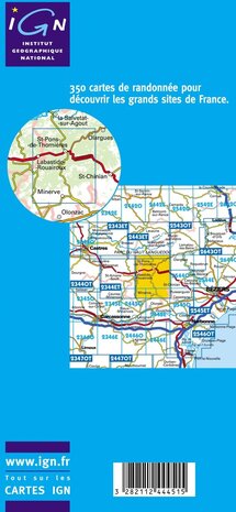 IGN - 2444ET Somail - Minervois