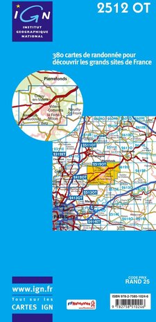 IGN - 2512OT Villers-Cotterêts - Forêt de Retz