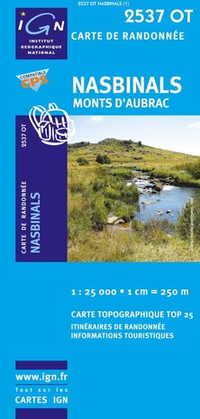 IGN - 2537OT Nasbinals - Monts d'Aubrac