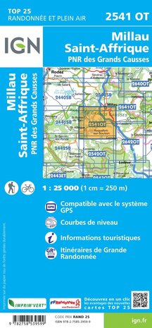 IGN - 2541OT Millau - St-Affrique