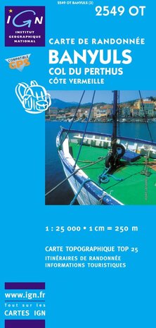 IGN - 2549OT Banyuls - Col du Perthus - Côte Vermeille