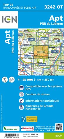 IGN - 3242OT Apt - PNR du Luberon