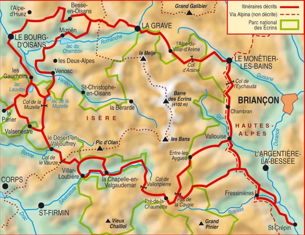 FFRP - 508 - Tour de l'Oisans et des Écrins