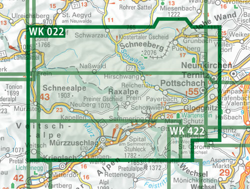 F&B - WK 022 Semmering-Rax-Schneeberg-Schneealpe