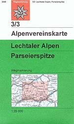 OeAV - Alpenvereinskarte 3/3 Lechtaler Alpen - Parseierspitze (Weg)
