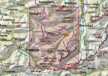OeAV - Alpenvereinskarte BY02 Kleinwalsertal