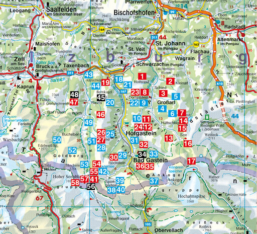 Rother - Gasteinertal wandelgids   6e druk